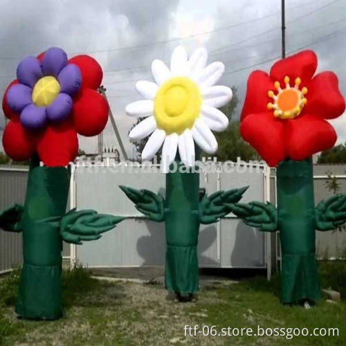 Pretty inflatable sky dancer flower
